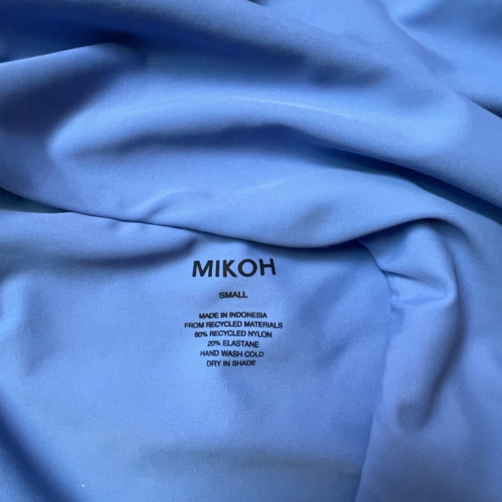 New Mikoh Swimsuit Blue Thalia One piece Size S - Picture 5 of 5